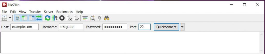 SFTP-Port 22 in filezilla fix econnrefused error