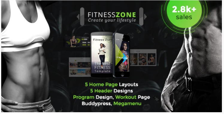 Revisão do tema WordPress da Fitness Zone
