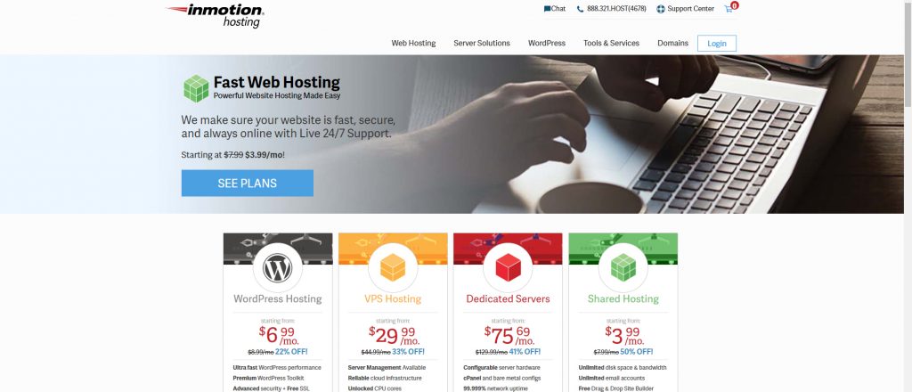 inmotion hosting immagine del logo