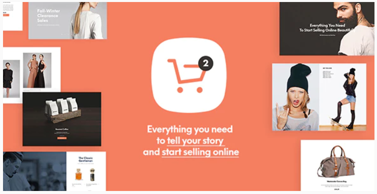 Immagine e-commerce a tema negoziante