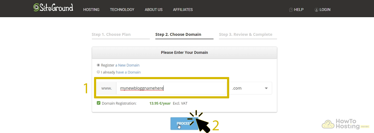 Siteground-Domain-Auswahlbild