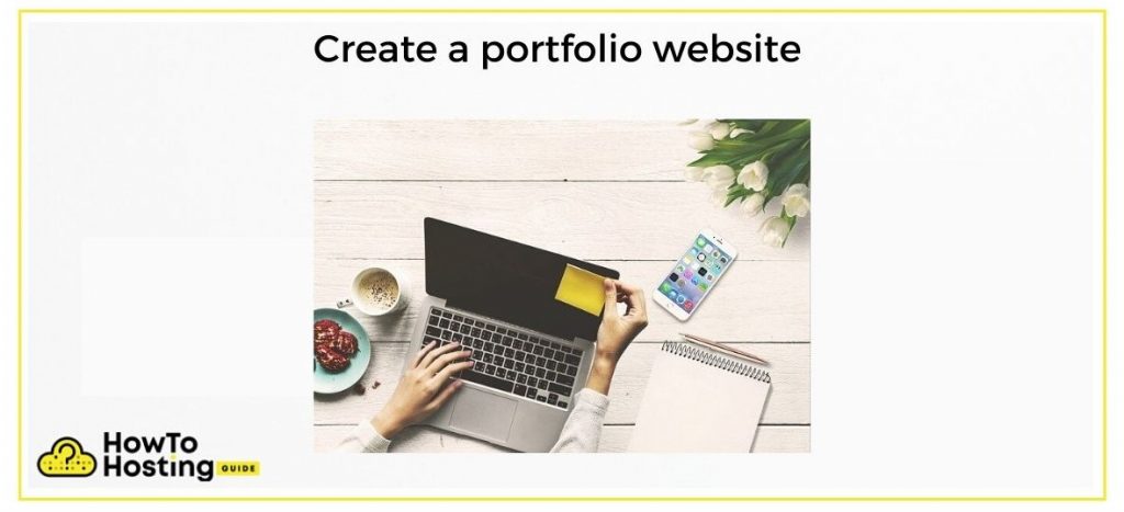 Crear imagen de sitio web de portafolio