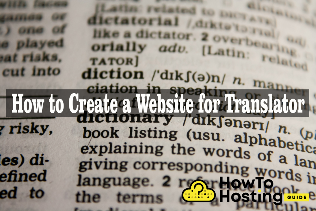 Crea un sito web per l'immagine dell'articolo del traduttore
