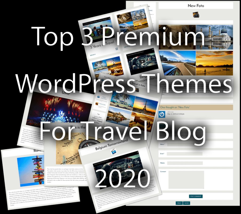Topo 3 Temas premium do WordPress para blogs de viagens para 2020