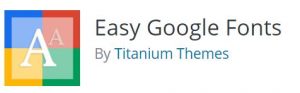 Plugin de WordPress fácil de fuentes de Google por temas de titanio
