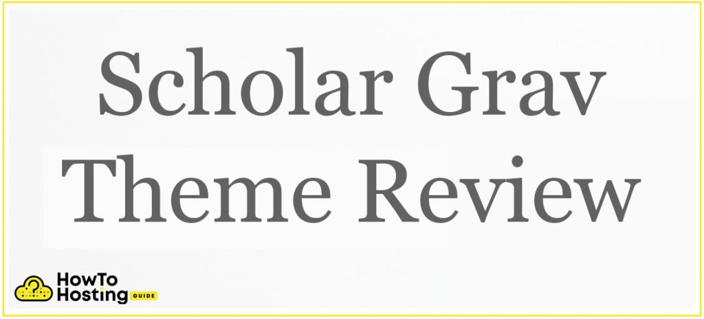 Imagen de características y revisión del tema Scholar Grav