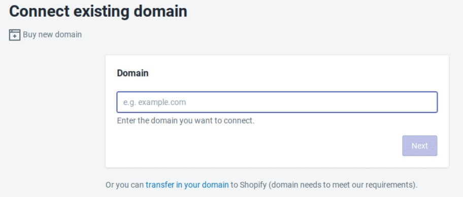 shopify-domain-name-connect-howtohosting-Anleitung