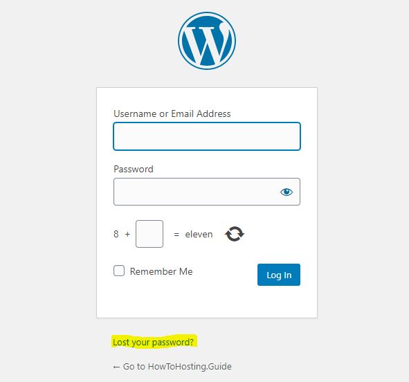 Ändern Sie WordPress vergessen Passwort manuell