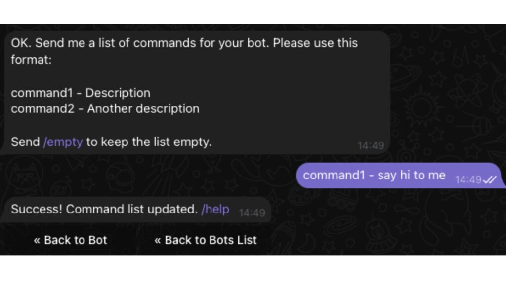 Schritt 9 - Erstellen Sie Bot-Befehle
