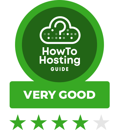 Puntuación de revisión de Namecheap, Reseña de Hostgator en HowToHosting.Guide, 4 estrellas
