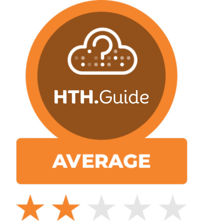 UKhost4u Review Score, Average, 2 stars