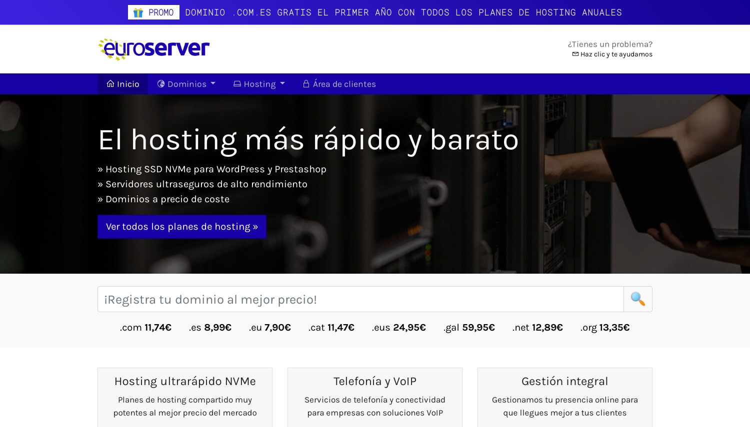 1 月の EuroServer.es スナップショット 2024