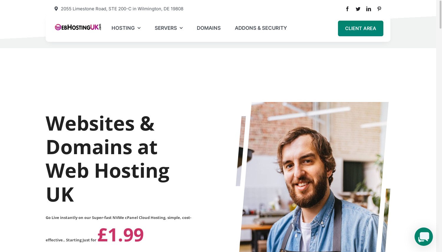 Web hosting Istantanea COM del Regno Unito da gennaio 2024